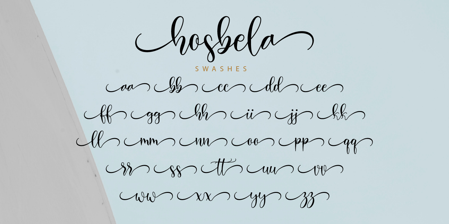 Hosbela Regular Font preview